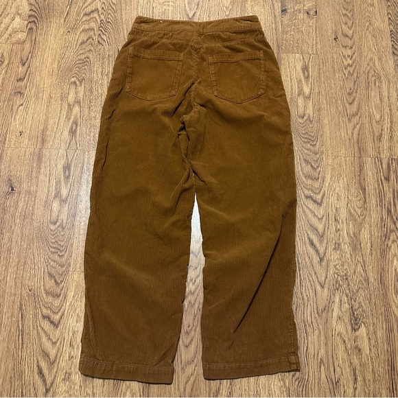 Zara Brown Corduroy Pants Straight-Leg Casual size M casual - Picture 2 of 6